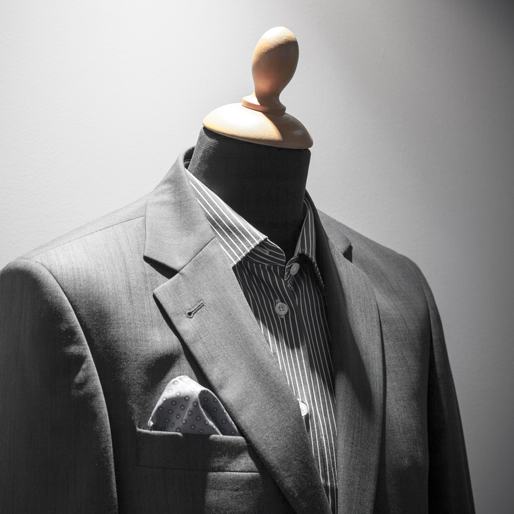 Mens elegant suit dry cleaners