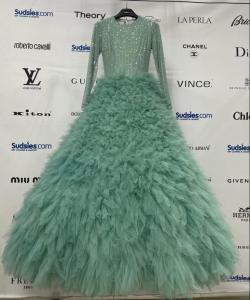 green gala dress