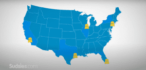 sudsies express map