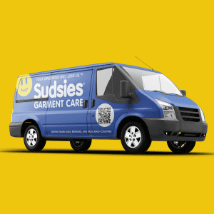 Sudsies dry cleaning delivery van