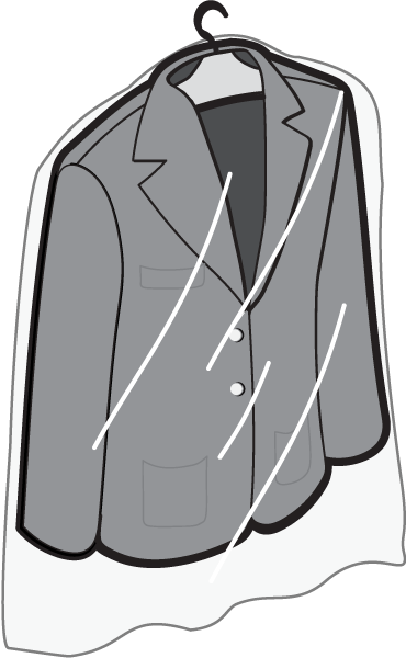 clean gray jacket illustration