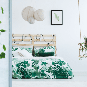 Bedroom featuring clean, pressed bedding and tidy decor