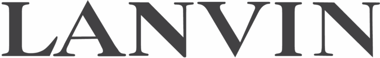 Lanvin logo in classic serif typeface symbolizing timeless French fashion