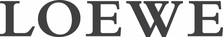 Loewe logo in bold serif typeface symbolizing heritage and modern Spanish luxury
