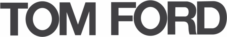 Tom Ford logo in bold, minimalist black uppercase font.