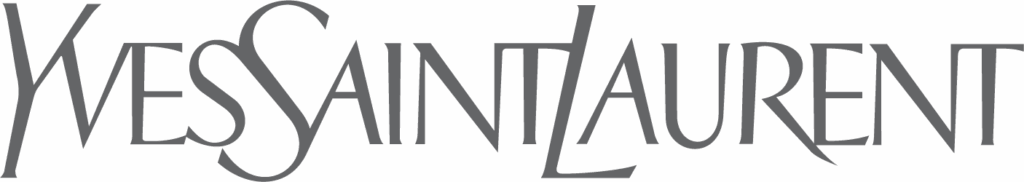 Yves Saint Laurent logo in elegant serif typography
