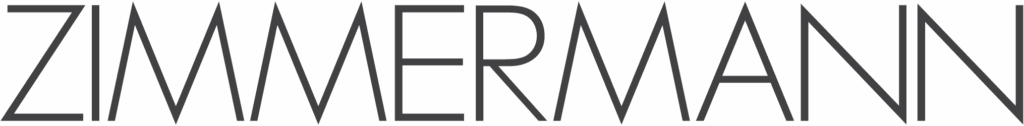 Zimmermann logo in black sans-serif typeface on white background