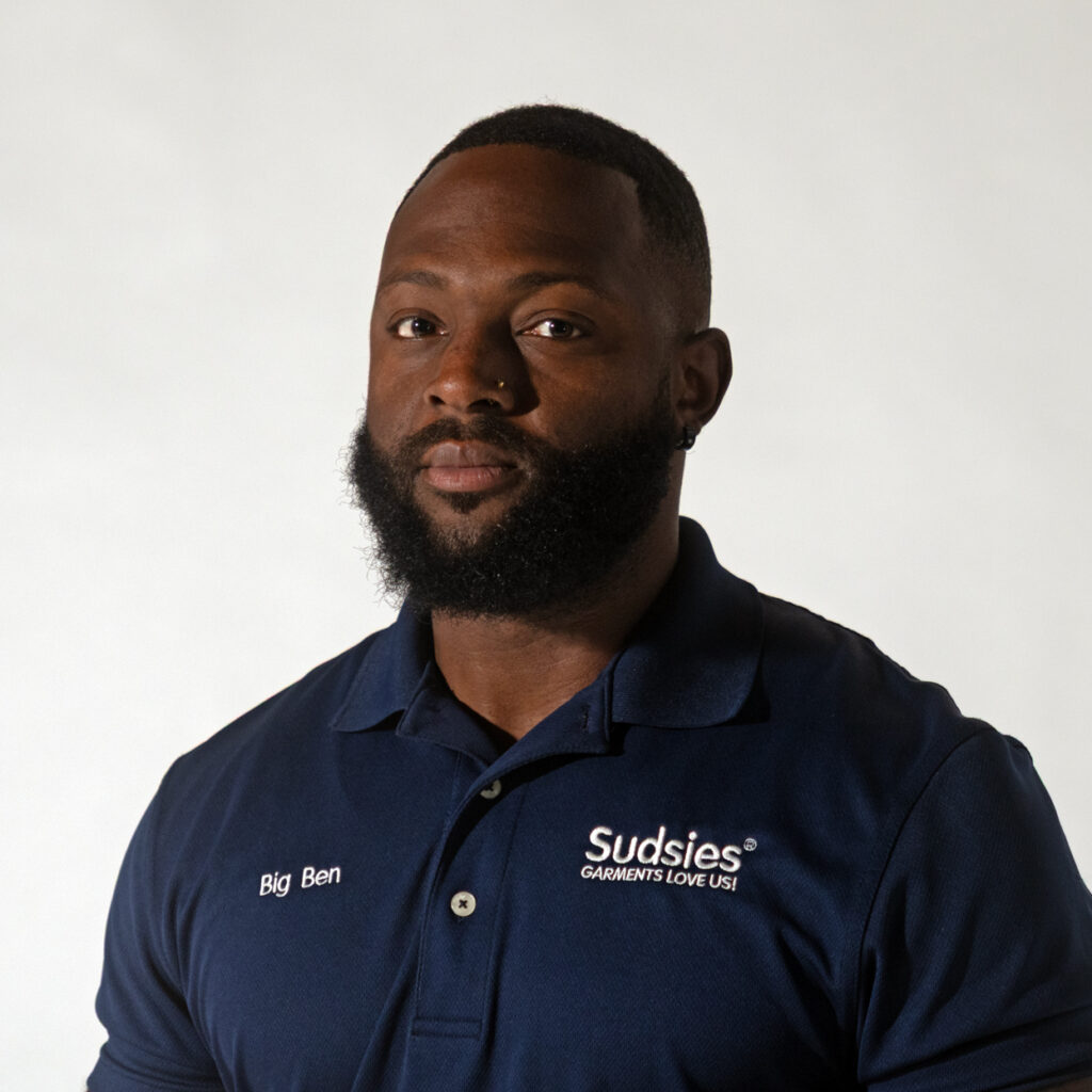 Ben – Coral Gables Valet Driver | Sudsies | Sudsies Sudsies valet Ben offering upscale garment pickup in Coral Gables