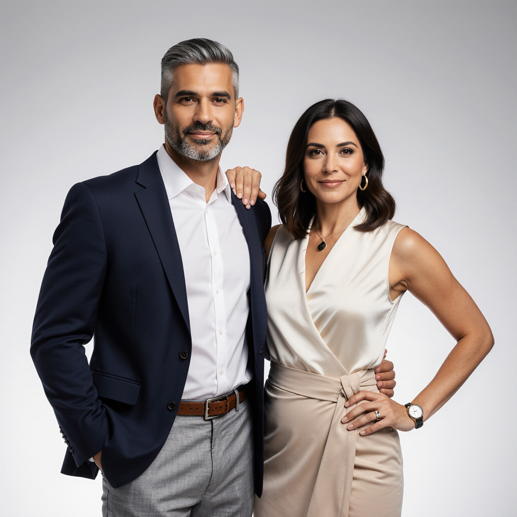 900 Biscayne Bay – Sudsies Dry Cleaning with Free Pickup & Delivery | Sudsies Elegant couple at 900 Biscayne Bay representing Sudsies luxury dry cleaning with complimentary pickup and delivery service in Downtown Miami.