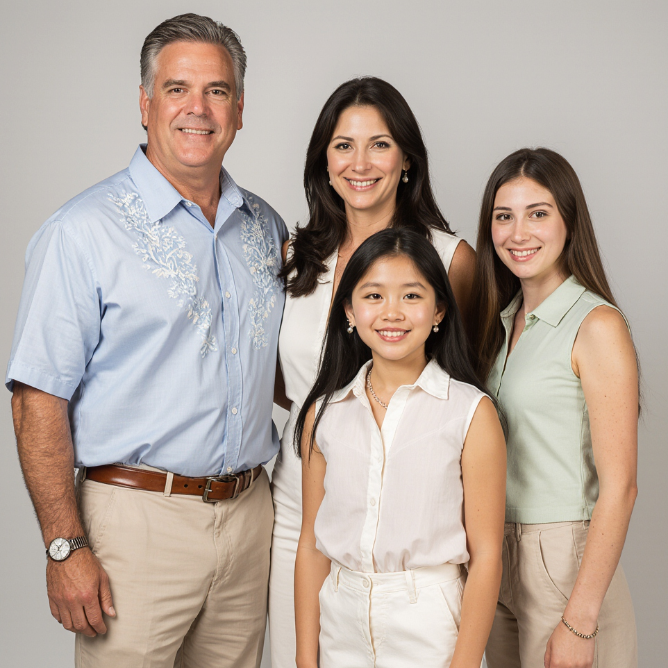 Family enjoying Hammock Lakes waterfront lifestyle in Coral Gables with Sudsies pickup and delivery service.