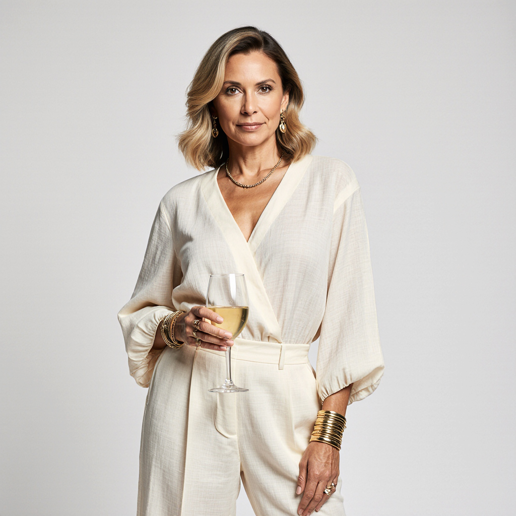 Elegant guest at The Palace Condominium enjoying Sudsies luxury dry cleaning with complimentary pickup and delivery in Miami.