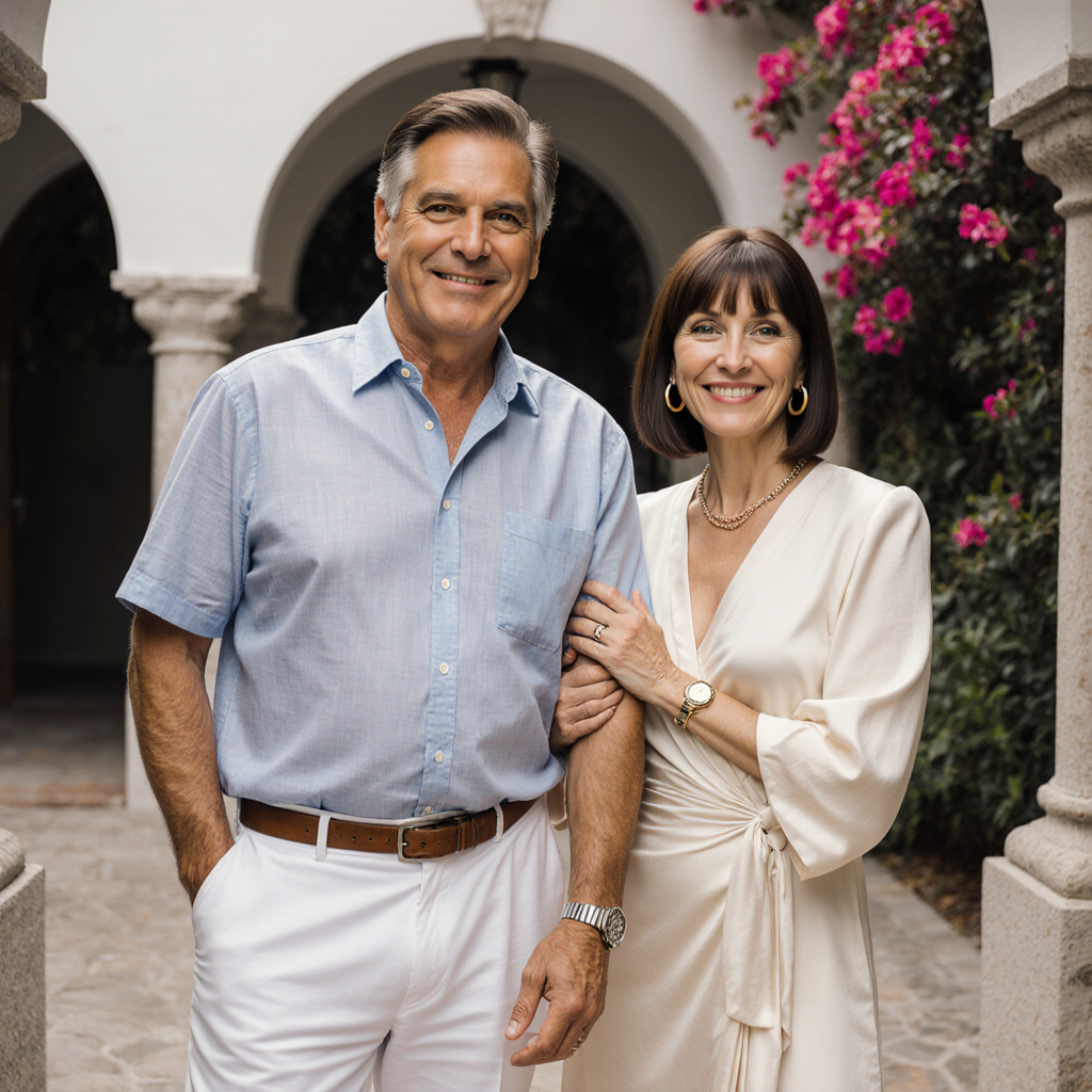 Couple enjoying the elegance of Entrada Estates in Coconut Grove with Sudsies pickup and delivery care.