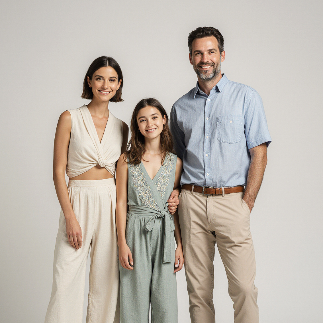 Family representing Sudsies luxury dry cleaning with free pickup and delivery at Murano Grande at Portofino.