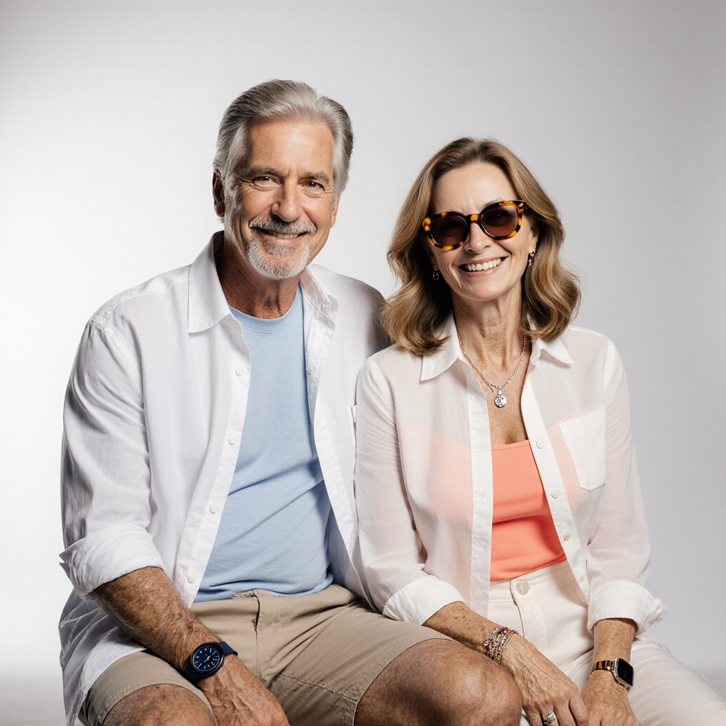 The Floridian Residences – Sudsies Dry Cleaning with Free Pickup & Delivery | Sudsies Smiling couple at The Floridian Residences enjoying Sudsies luxury dry cleaning with complimentary pickup and delivery in Miami Beach.