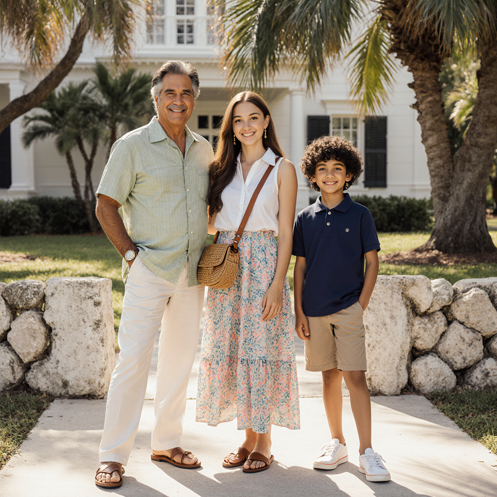 Family enjoying Ye Little Wood’s historic Coconut Grove charm with Sudsies pickup and delivery.