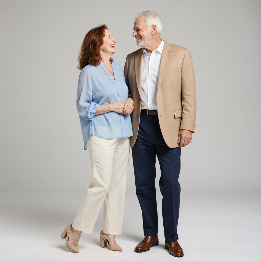 Boca Marina Yacht Club – Luxury Garment Care by Sudsies | Sudsies Stylish couple smiling in light resortwear, reflecting the coastal sophistication of Boca Marina Yacht Club in Boca Raton.