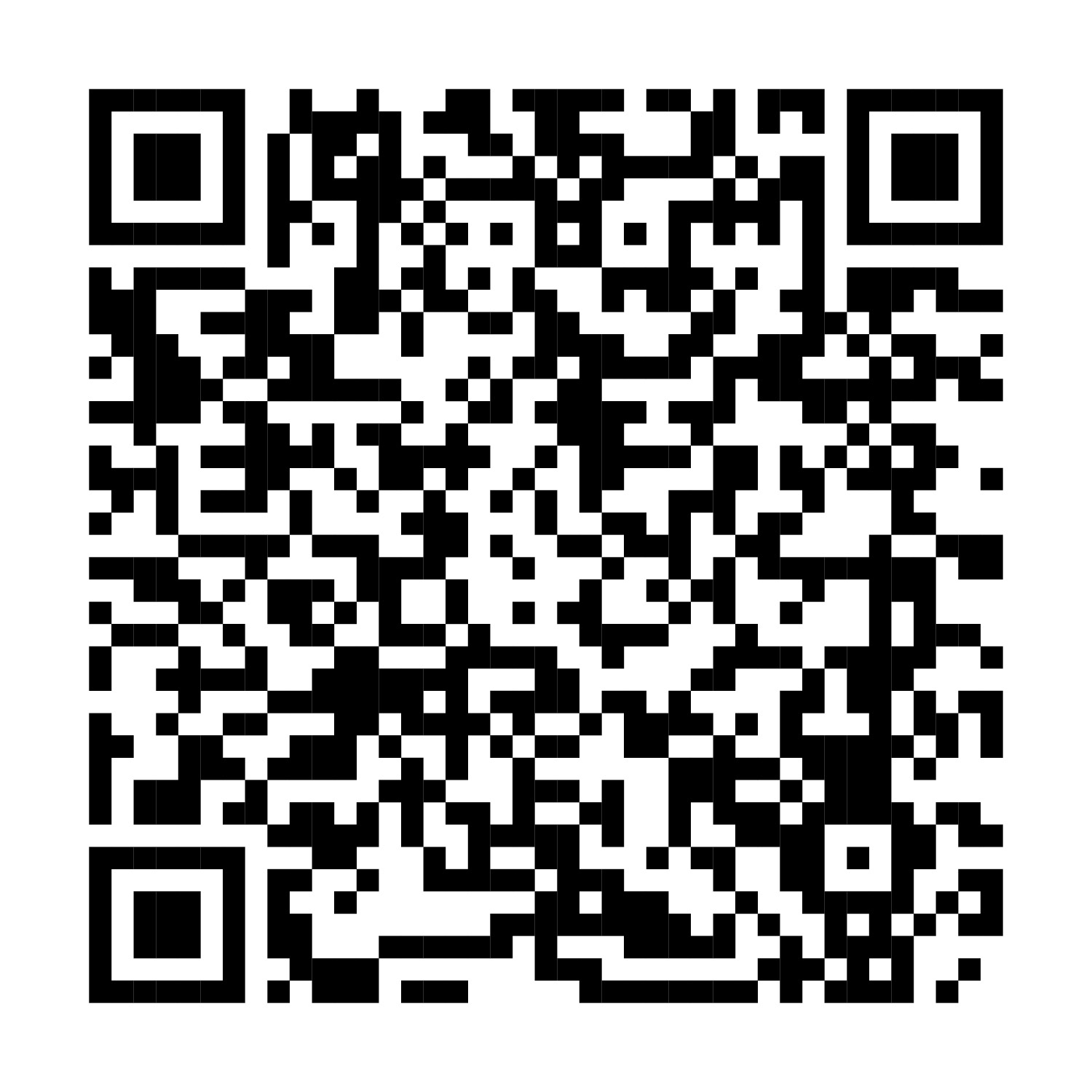 QR code to scan with a phone to access linked content. When scanned, it opens the associated resource.